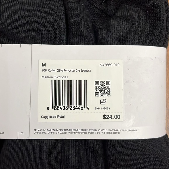 Nike Everyday Ankle Cotton Cushioned Socks 6 Pack - Picture 14 of 17